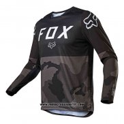 2020 Motocross Ciclismo Maglie FOX Manica Lunga Nero