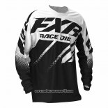 2020 Motocross Ciclismo Maglie FXR Manica Lunga Bianco Nero