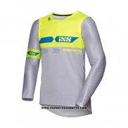 2020 Motocross Ciclismo Maglie IXS Manica Lunga Grigio Giallo