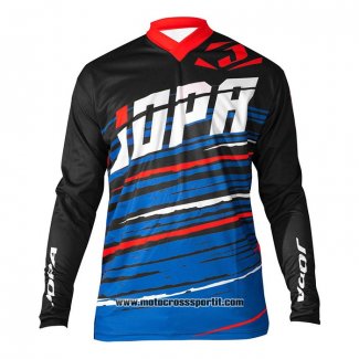 2020 Motocross Ciclismo Maglie Jopa Manica Lunga Nero Blu