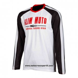 2020 Motocross Ciclismo Maglie Klim Manica Lunga Bianco