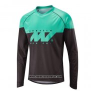 2020 Motocross Ciclismo Maglie Morvelo Manica Lunga Nero Verde