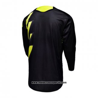 2020 Motocross Ciclismo Maglie Seven Manica Lunga Nero Giallo