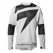 2020 Motocross Ciclismo Maglie Shift Manica Lunga Bianco