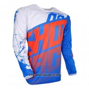 2020 Motocross Ciclismo Maglie Shot Manica Lunga Blu