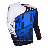 2020 Motocross Ciclismo Maglie Shot Manica Lunga Blu