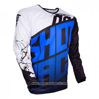 2020 Motocross Ciclismo Maglie Shot Manica Lunga Blu