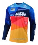 2020 Motocross Ciclismo Maglie TLD Manica Lunga Blu Arancione