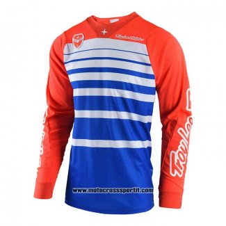 2020 Motocross Ciclismo Maglie TLD Manica Lunga Rosso Blu