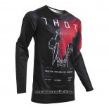 2020 Motocross Ciclismo Maglie Thor Manica Lunga Nero