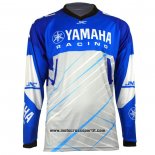 2020 Motocross Ciclismo Maglie YAMAHA Manica Lunga Blu Bianco