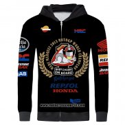 2020 Motocross Ciclismo Maglione Honda Manica Lunga Nero