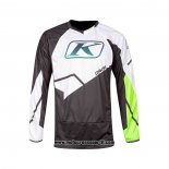 2021 Klim Motocross Ciclismo Maglie Manica Lunga Nero Bianco Giallo