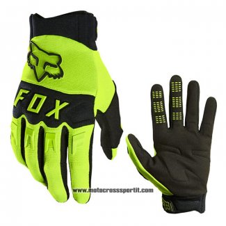 2021 Motocross Ciclismo FOX Guanti Dita Lunghe Giallo