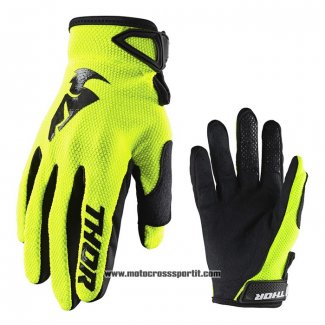 2021 Motocross Ciclismo Thor Guanti Dita Lunghe Giallo