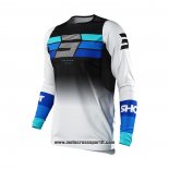 2021 Shot Motocross Ciclismo Maglie Manica Lunga Nero Blu