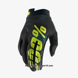 2020 Motocross Ciclismo 100 Guanti Dita Lunghe Nero