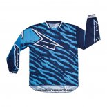 2020 Motocross Ciclismo Maglie AXO Manica Lunga Blu