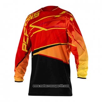 2020 Motocross Ciclismo Maglie Acerbis Manica Lunga Nero Rosso