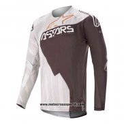 2020 Motocross Ciclismo Maglie Alpinestars Manica Lunga Bianco