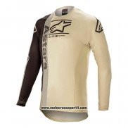 2020 Motocross Ciclismo Maglie Alpinestars Manica Lunga Giallo