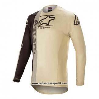 2020 Motocross Ciclismo Maglie Alpinestars Manica Lunga Giallo