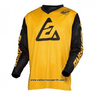 2020 Motocross Ciclismo Maglie Answer Manica Lunga Giallo