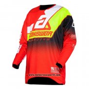 2020 Motocross Ciclismo Maglie Answer Manica Lunga Rosso