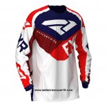 2020 Motocross Ciclismo Maglie FXR Manica Lunga Bianco Rosso