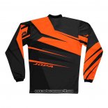 2020 Motocross Ciclismo Maglie Jopa Manica Lunga Nero Arancione