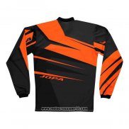 2020 Motocross Ciclismo Maglie Jopa Manica Lunga Nero Arancione