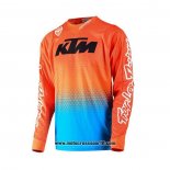 2020 Motocross Ciclismo Maglie KTM Manica Lunga Arancione