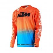 2020 Motocross Ciclismo Maglie KTM Manica Lunga Arancione