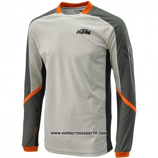 2020 Motocross Ciclismo Maglie KTM Manica Lunga Grigio