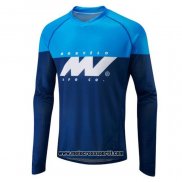 2020 Motocross Ciclismo Maglie Morvelo Manica Lunga Blu