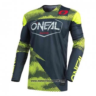 2020 Motocross Ciclismo Maglie Oneal Manica Lunga Giallo