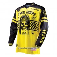 2020 Motocross Ciclismo Maglie Oneal Manica Lunga Giallo