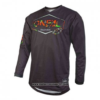 2020 Motocross Ciclismo Maglie Oneal Manica Lunga Nero