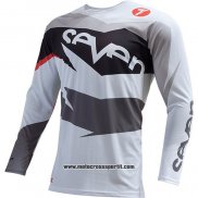 2020 Motocross Ciclismo Maglie Seven Manica Lunga Grigio