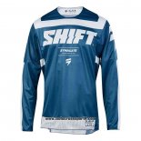 2020 Motocross Ciclismo Maglie Shift Manica Lunga Blu