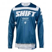 2020 Motocross Ciclismo Maglie Shift Manica Lunga Blu