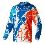 2020 Motocross Ciclismo Maglie TLD Manica Lunga Blu