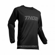 2020 Motocross Ciclismo Maglie Thor Manica Lunga Nero