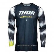 2020 Motocross Ciclismo Maglie Thor Manica Lunga Scuro Blu