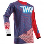 2020 Motocross Ciclismo Maglie Thor Manica Lunga Viola Rosso