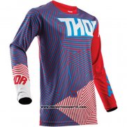 2020 Motocross Ciclismo Maglie Thor Manica Lunga Viola Rosso