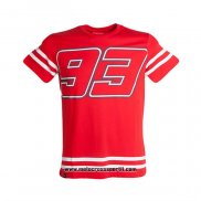 2020 Motocross Ciclismo Maglietta No.93 Manica Corta Rosso