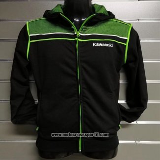 2020 Motocross Ciclismo Maglione Kawasaki Manica Lunga Nero