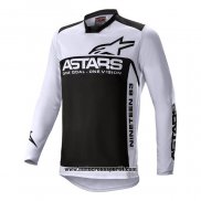 2021 Motocross Ciclismo Maglie Alpinestars Manica Lunga Bianco