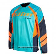 2021 Motocross Ciclismo Maglie Klim Manica Lunga Celeste